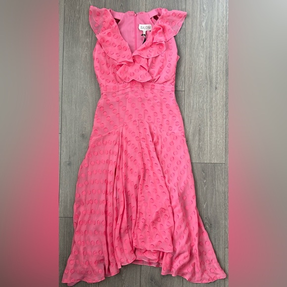 SALONI Rita Large Polka Jacquard Dress - Picture 3 of 3